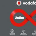 Тарифы Vodafone Red M и L для абонентов предоплаченной связи МТС