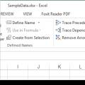 Formula bar in excel reflects